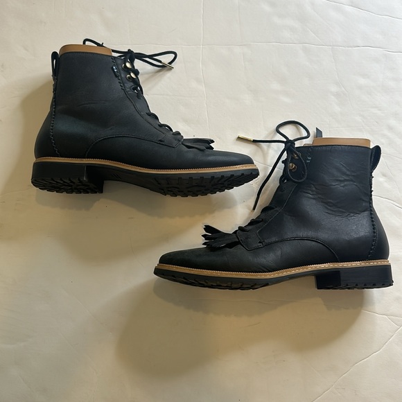 Toms Shoes - NWOT  Toms Black Nolita Leather Side-Zip Boots, Size 9